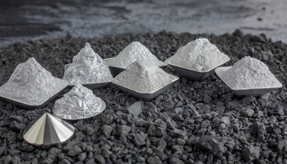 pure silver or platinum or rare earth from the mine that was placed on the black sand