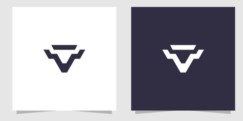 bull logo design vector