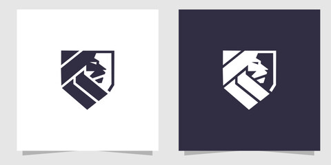 lion logo design vector