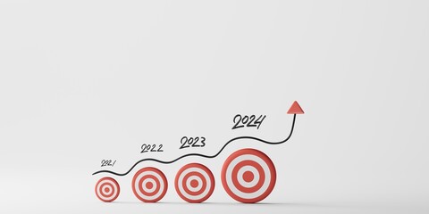 Business growth success achievement concept.3d illustration.