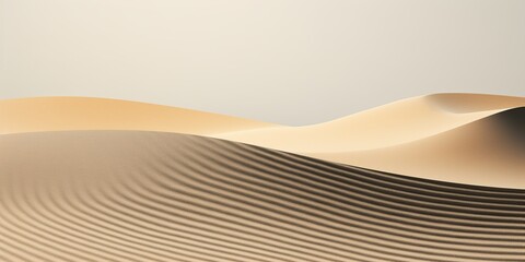 Zen Garden Harmony: An abstract interpretation of a Zen garden, with meticulous raked lines in sand, balanced with minimalistic, natural elements and a tranquil, earthy color palette, creating a seren