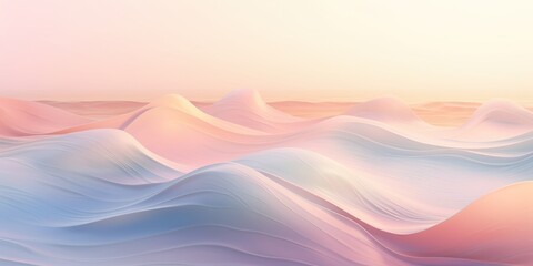 Surreal Dreamland in Pastel Hues: An abstract representation of a dreamlike landscape with pastel coloration, providing space in the middle for your advertising text , abstract wallpaper background