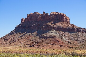 Canyonlands National Park offers breathtaking views of eroded canyons, rocky mesas and strange buttes in the area where the Green River and Colorado River meet in their canyons far below