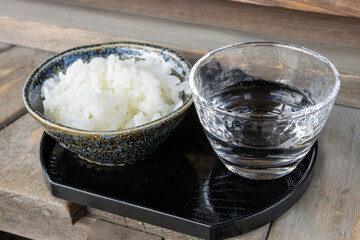 Images of traditional Japanese offerings