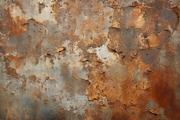 Detailed textures of rust and wear on an old metal surface.