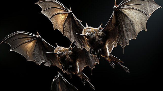a photo of bat while flying made with generative AI