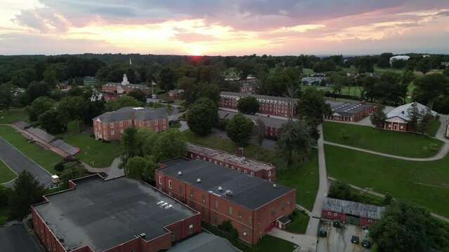 Descending Crane Shot of Valley Forge Military Academy