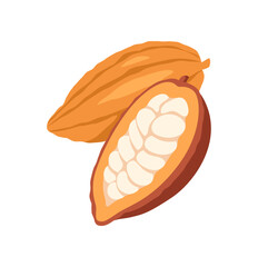 Chocolate candy concept. Sweet and pastry product, dessert and delicacy. Confectionery and sweetness. Graphic element for website. Cartoon flat vector illustration isolated on white background