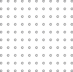 Many small circles imitate bubbles or buttons.