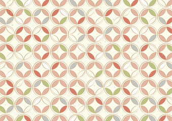 和柄　背景パターンイラスト
