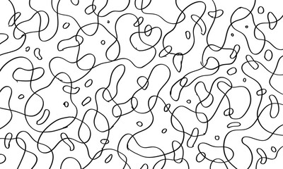 abstract flow hand drawn pattern background