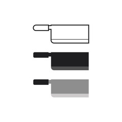 Butcher knife vector