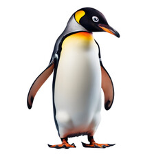  Penguin Illustration  Art With a Transparent Background Generative AI.