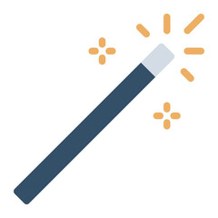 Magic Wand color flat icon