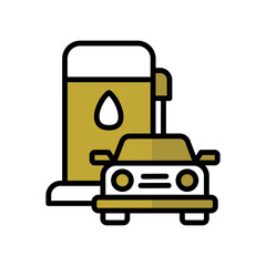 Fototapeta premium Fuel Pump Icon, Gasoline Pump Illustration