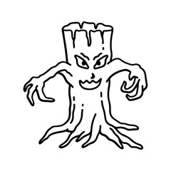 Tree Line Style in Design Icon