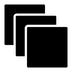 Square black solid glyph icon