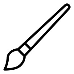 Paintbrush black outline icon
