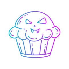 Cupcake Gradient Art Style in Design Icon