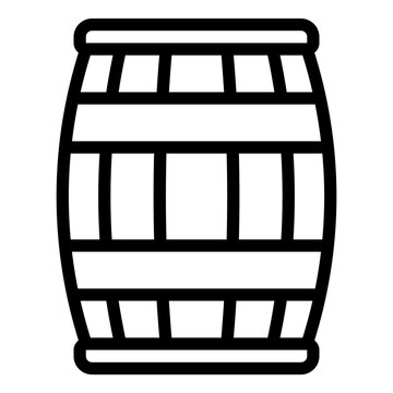 recommend clip art: Barrel black outline icon