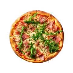 isolated pizza with varies species