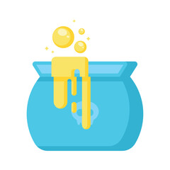 Isolated halloween witch cauldron icon Vector illustration