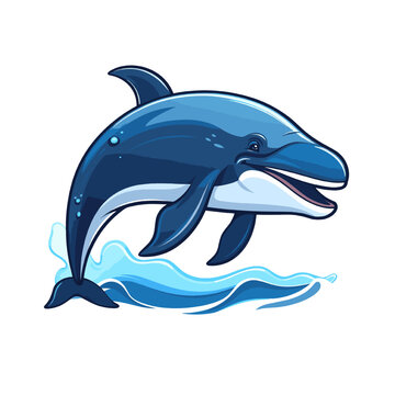 Whale mascot Logo