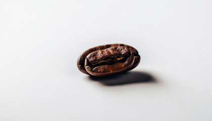 Freshly roasted coffee bean heap, on white background generated by AI