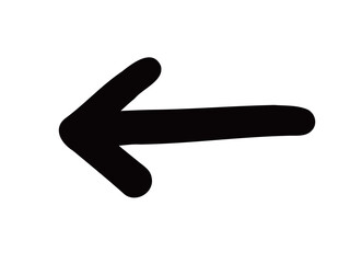 かわいい矢印／手描きイラスト素材