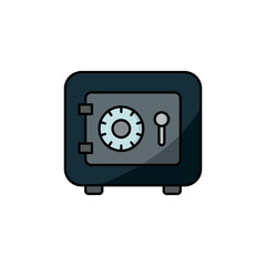 Fototapeta premium Safe Box Icon Vector Design Template