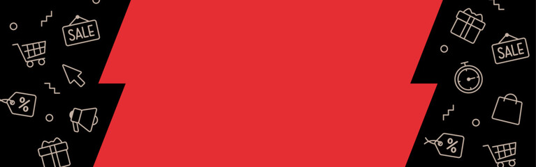 Title background material with design suitable for Black Friday and e-commerce