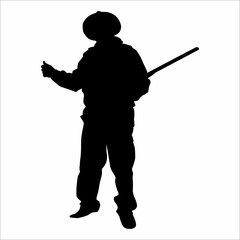 silhouette of a soldier