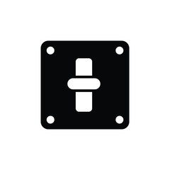 Light dimmer switch icon design. isolated on white background. vector illustration