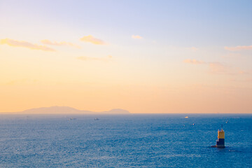 [愛知県]南知多町から見た伊良湖岬