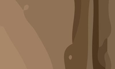 Naklejka premium Aesthetic abstract art with a combination of shapes and brown colors. Suitable for background and poster