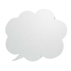  シンプルな3D吹き出し