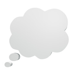  シンプルな3D吹き出し