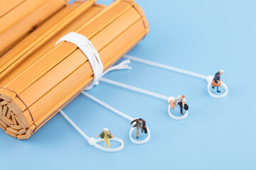 Miniature creative ancient books and bamboo slips bound imagination