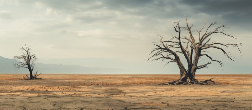 Climate change and drought killed the forest but a few trees survived