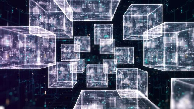 Block chain concept.