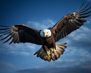 Obraz premium Beautiful Bald Eagle bird in wild nature