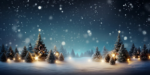 Beautiful and wonderful Christmas decoration background with customizable space for Christmas wishes.generative ai