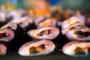 Dried salted snakeskin gourami