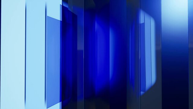 Abstract background of digital wide horizon with glass sheets