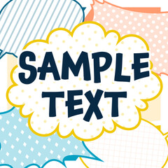 Obraz premium 背景素材_漫画_カラフル