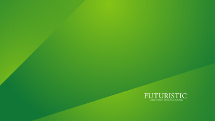 abstract green geometric banner background. Futuristic hi-technology concept. Horizontal banner template. Suit for cover, banner, brochure, corporate, poster, presentation, website