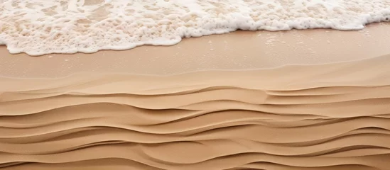 Fotobehang Sand patterns created by high tides flooding coastal shoals © 2rogan