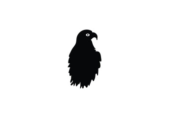 minimal style Bald Eagle icon illustration design