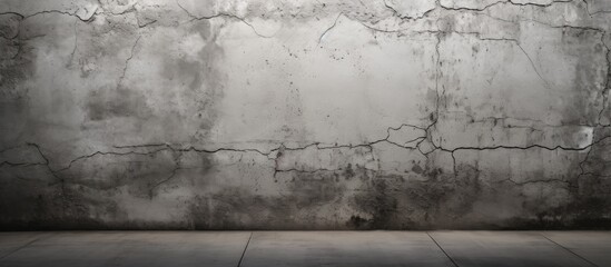 Cracked cement background with grungy wall texture - obrazy, fototapety, plakaty