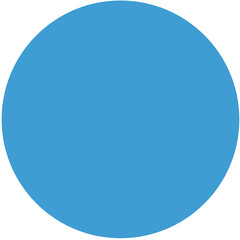 Digital png illustration of blue circle with copy space on transparent background